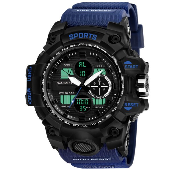 Walrus Black Analog Digital Wrist Watch For Men