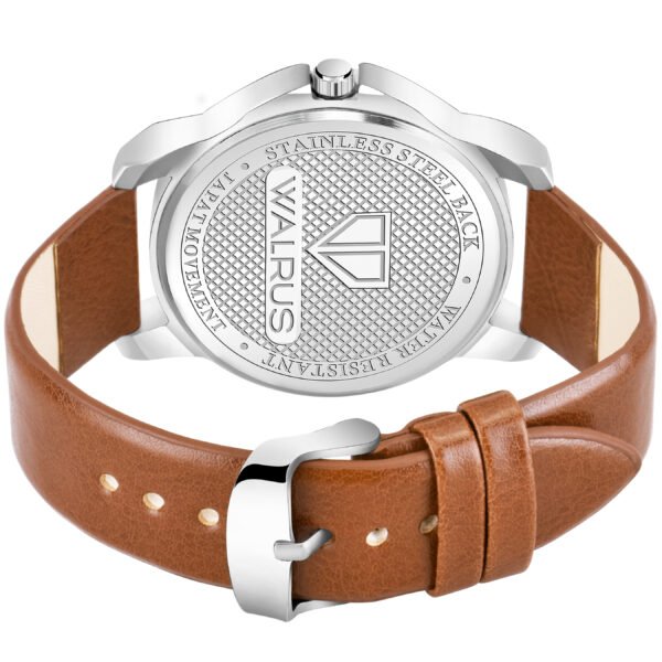 Walrus Maverick XVI Series Brown Dial Day & Date Function Wrist Watch For Men