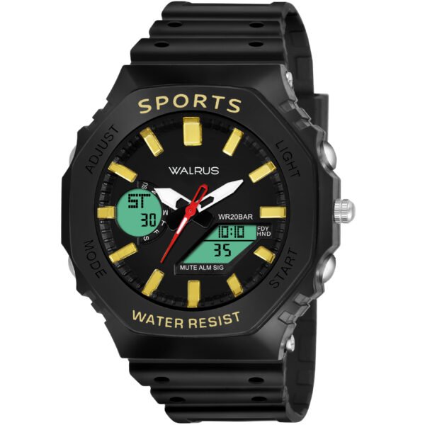Walrus Black Analog Digital Wrist Watch For Men