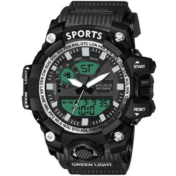 Walrus Black Analog Digital Wrist Watch For Men