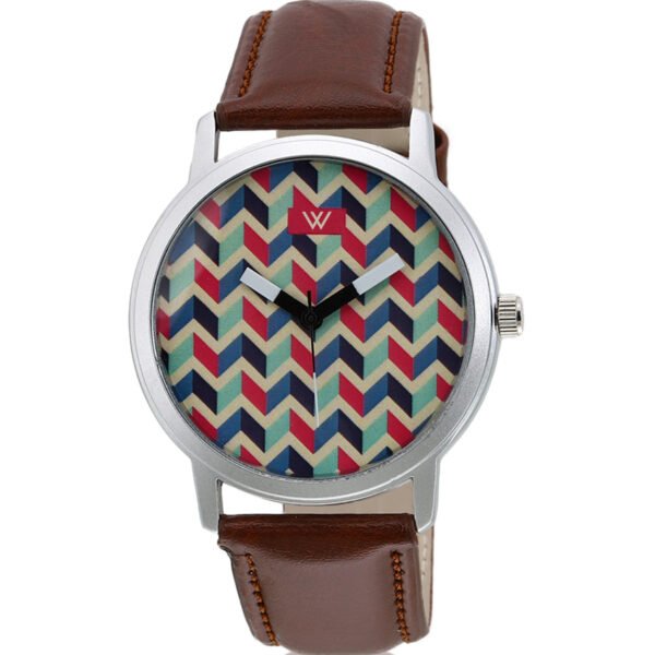 Walrus Multicolor Dial Analog Leather Strap Wrist Watch For Men